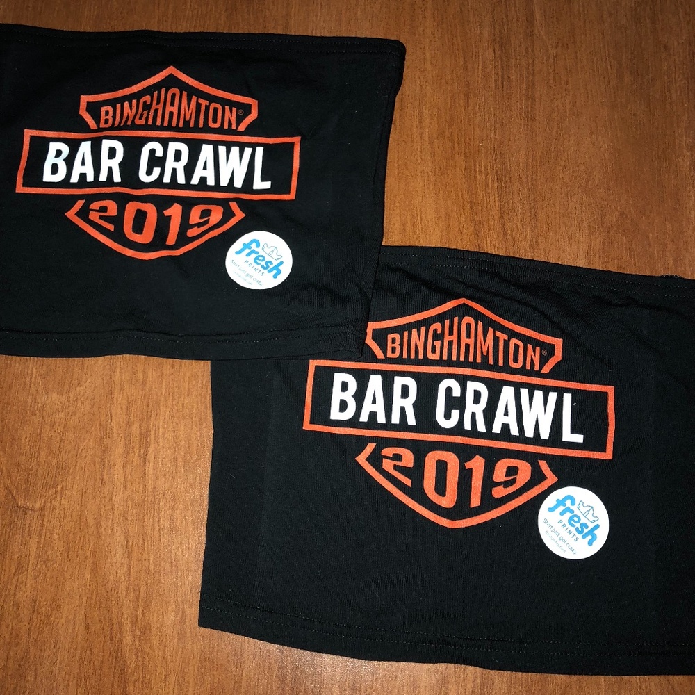 Harley Davidson Binghamton Bar Crawl Crop Tube Top